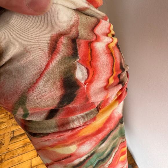 PLEIN SUD Y2K Tie Dye Flapper-Style Midi Dress - Picture 7 of 10